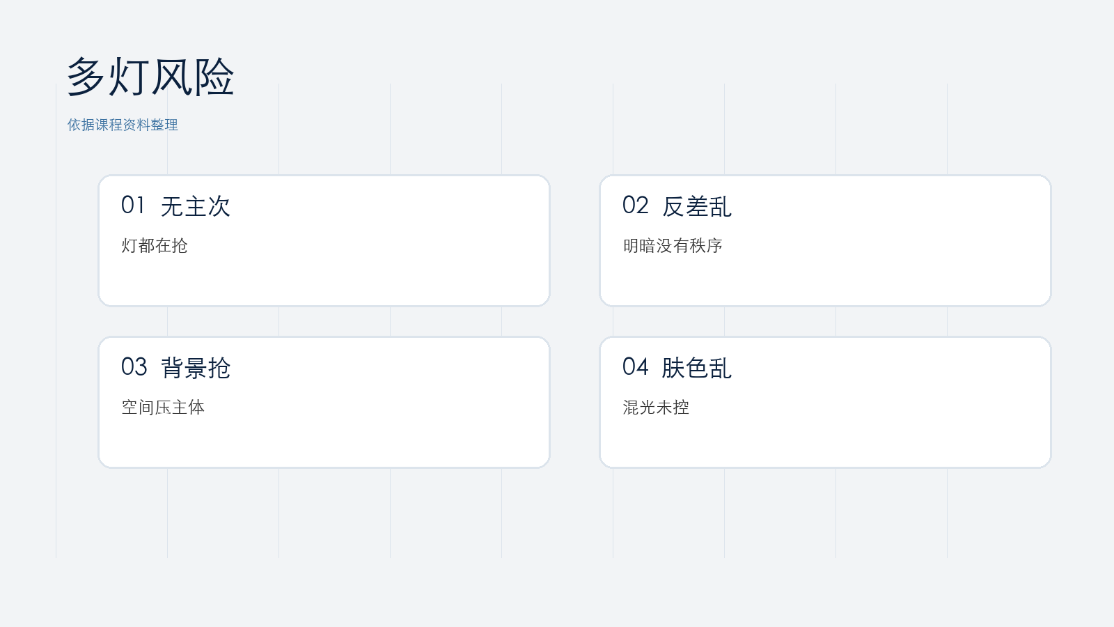 多灯常见错误