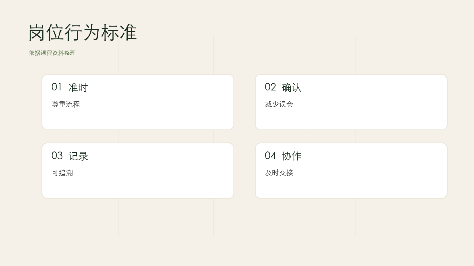 行为标准