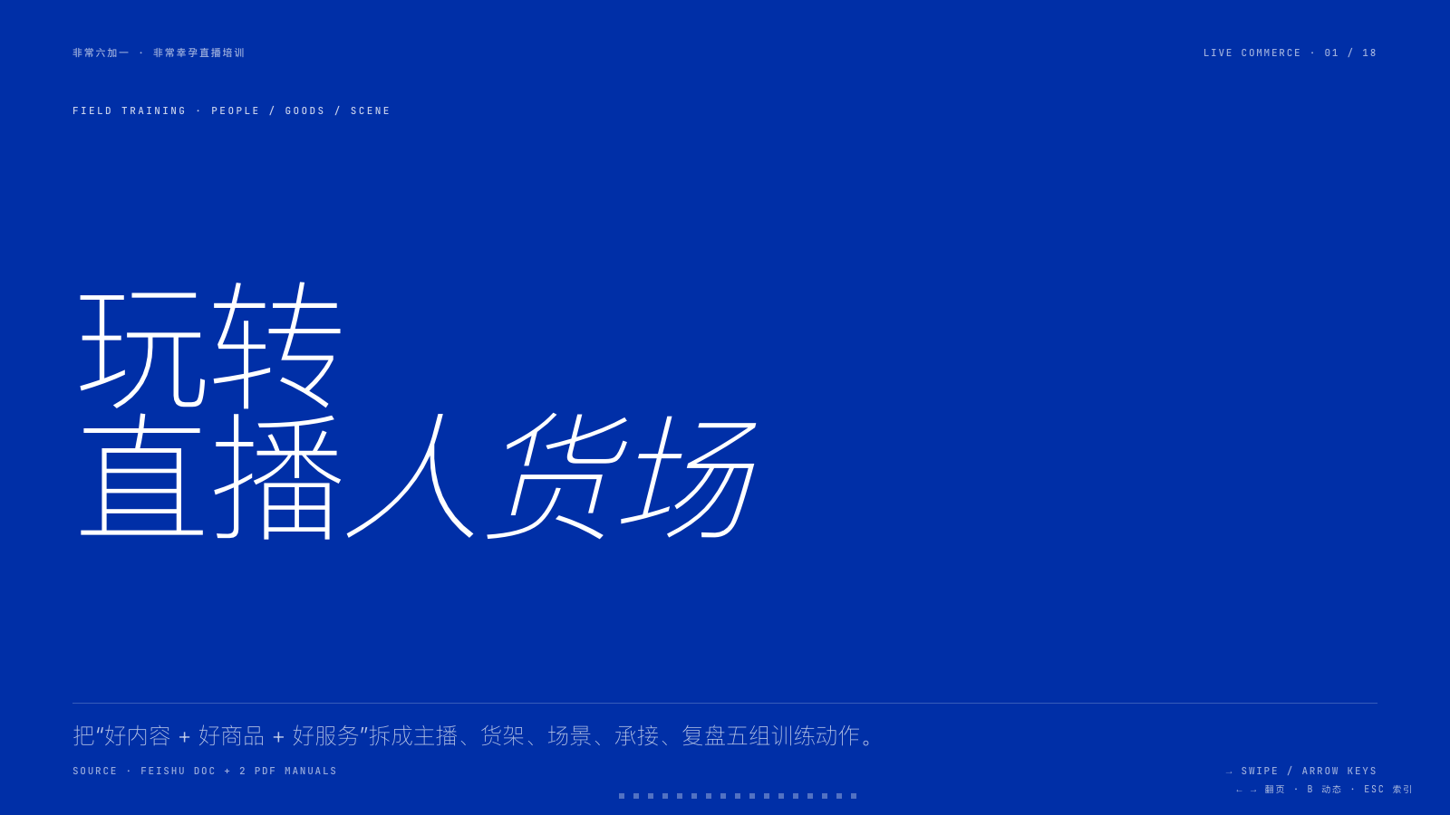 直播培训 PPT 首页预览